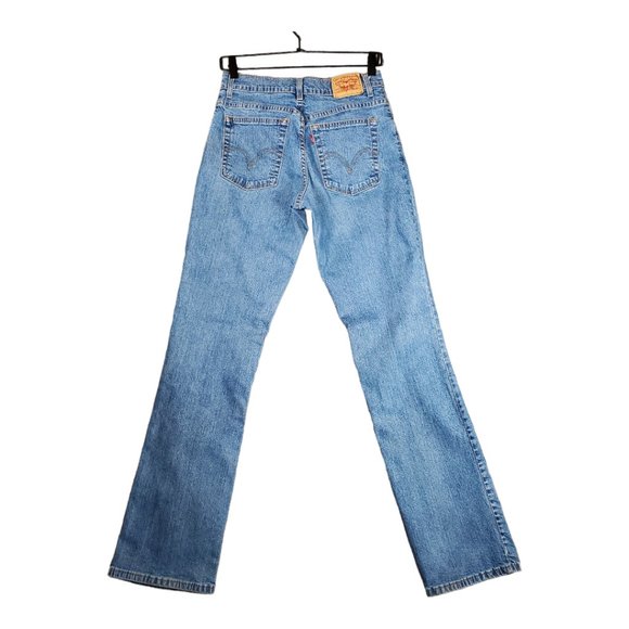 Levi's 550 Relaxed Boot Cut sz 8L Women's Jeans Medium Wash EUC - Picture 3 of 12